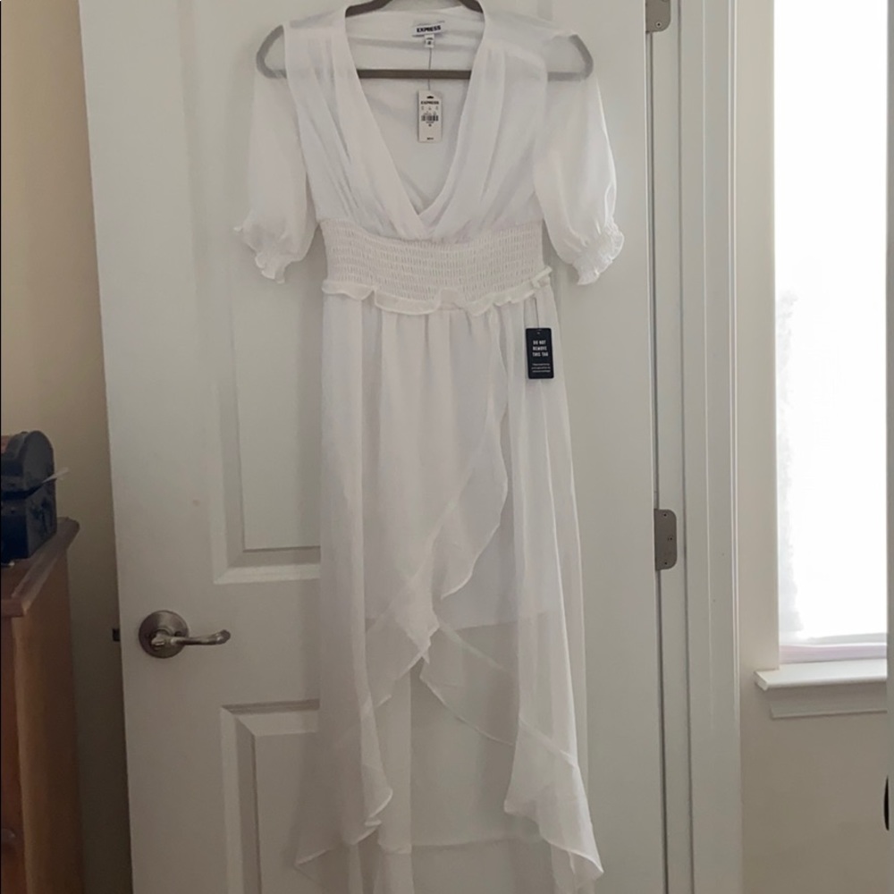 All white party to attend or wedding shower dress